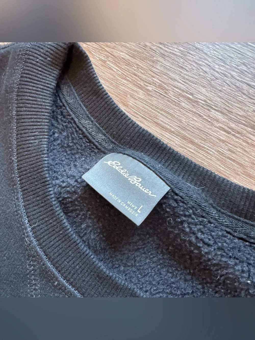 Men's Black Crewneck Sweater - Classic Comfort - Picture 2 of 2
